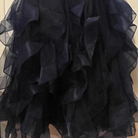 XS navy blue long dress for sale. New dress with tags. - Picture 6 of 9